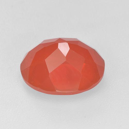 Opala de fogo laranja natural 2,89ct, corte oval, translúcido