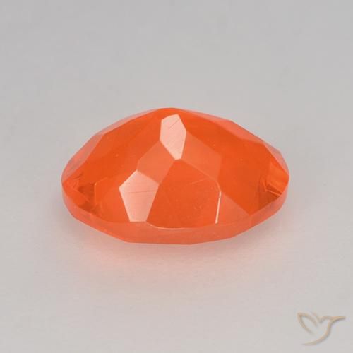 opala de fogo fogo laranja Natural 0.83ct, oval, Transparente