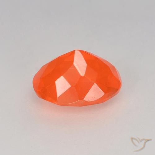 opala de fogo Laranja brilhante Natural 0.82ct, oval, Transparente