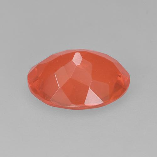 Opala de Fogo Laranja Avermelhado Profundo Natural 1.11ct, Corte Oval, Transparente