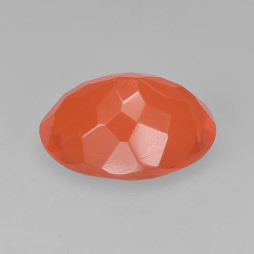 Opala de fogo laranja natural 1,37ct, corte oval, transparente