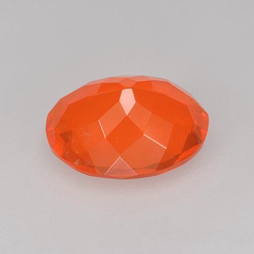 Opala de Fogo Laranja Intenso Natural 1.13ct, Corte Oval, Transparente
