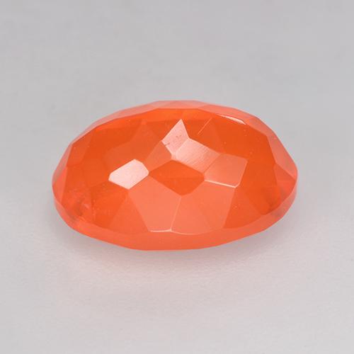 Opala de Fogo Laranja brilhante Natural 2.93ct, Corte Oval, Transparente