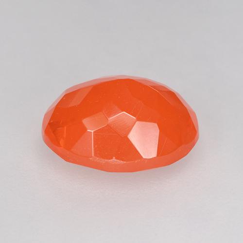 Opala de fogo laranja natural 1,69ct, corte oval, transparente