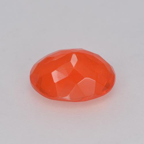 Opala de Fogo Laranja Intenso Natural 0.83ct, Corte Oval, Transparente