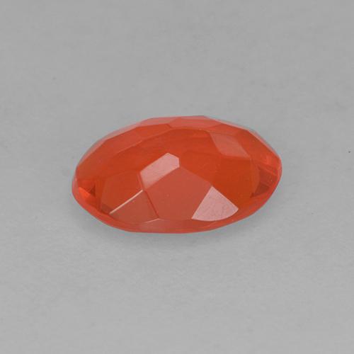Opala de Fogo laranja quente Natural 0.38ct, Corte Oval, Transparente