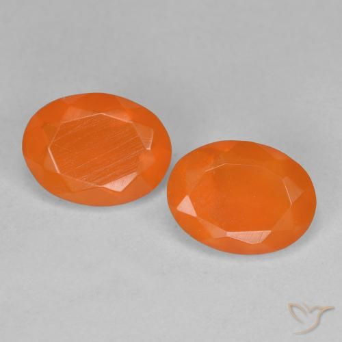 1.33ctw Natural Damasco Laranja Quente opala de fogo, oval, Transparente
