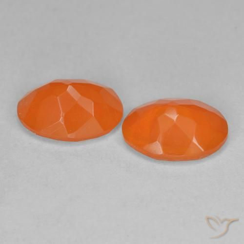 Pedras preciosas de opala de fogo Damasco Laranja Quente natural de 1.33 ct, oval, Transparente