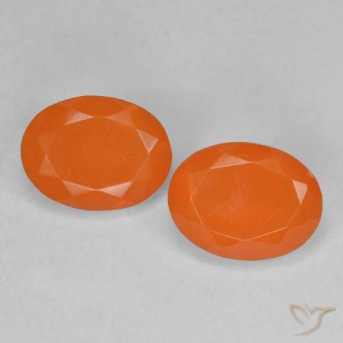 1.48ctw Natural Damasco Laranja Quente opala de fogo, oval, Transparente