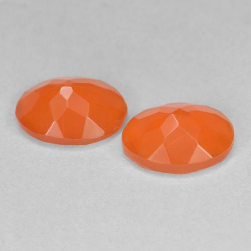 Pedras preciosas de Opala de Fogo fogo laranja natural de 1.19 ct, Corte Oval, Translúcido