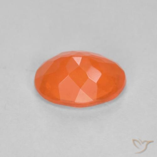 opala de fogo Laranja Médio Natural 0.68ct, oval, Translúcido