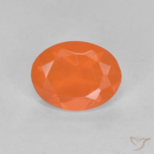 0.63ct Natural Laranja Médio opala de fogo, oval, Translúcido