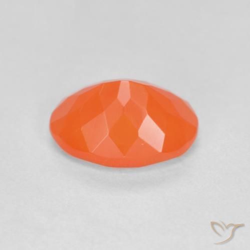 opala de fogo Laranja brilhante Natural 0.69ct, oval, Translúcido