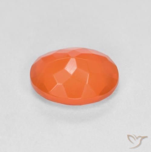 opala de fogo Laranja Avermelhado Profundo Natural 0.64ct, oval, Translúcido