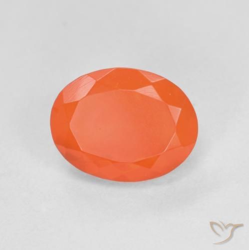 opala de fogo Laranja brilhante Natural 0.78ct, oval, Translúcido