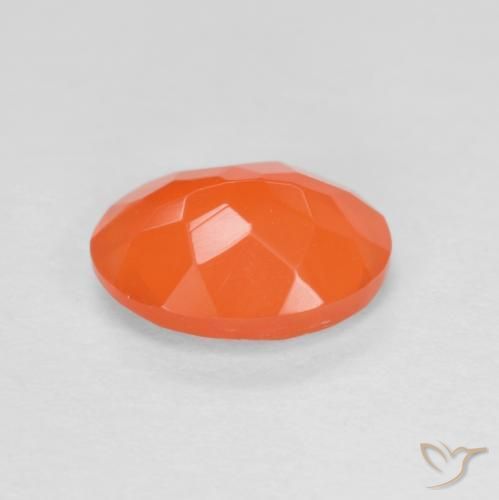 opala de fogo Laranja Intenso Natural 0.72ct, oval, Translúcido