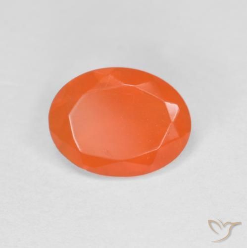 opala de fogo Laranja Intenso Natural 0.59ct, oval, Translúcido