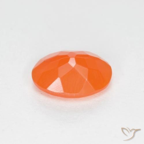 opala de fogo Laranja Médio Natural 0.58ct, oval, Translúcido