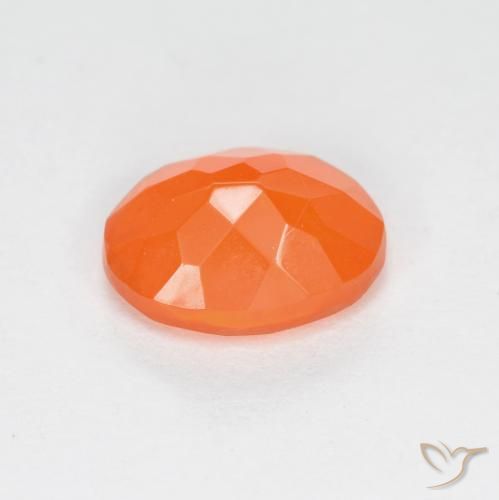 opala de fogo laranja avermelhado Natural 0.69ct, oval, Translúcido