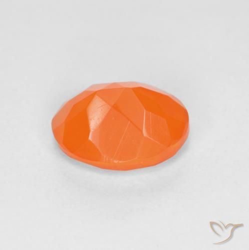 opala de fogo Laranja Intenso Natural 0.76ct, oval, Translúcido