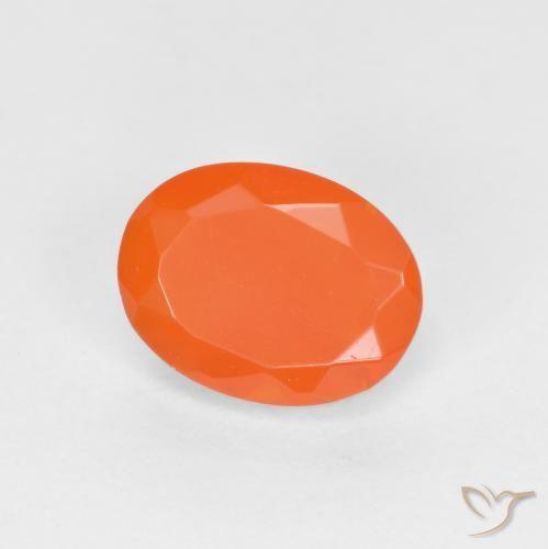 opala de fogo Laranja brilhante Natural 0.71ct, oval, Translúcido