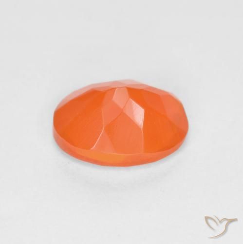 opala de fogo Laranja brilhante Natural 0.71ct, oval, Translúcido