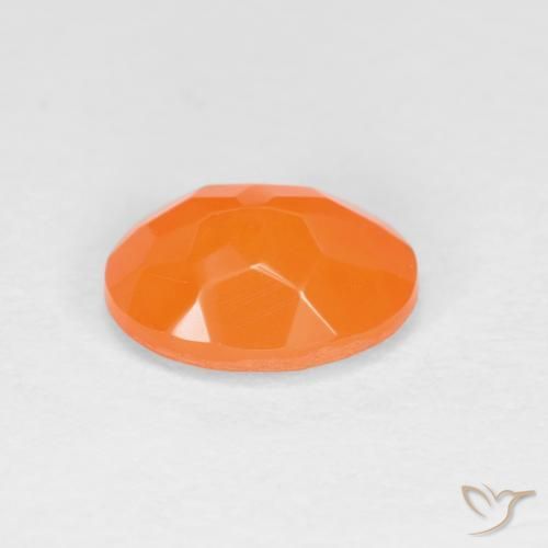 opala de fogo Laranja Intenso Natural 0.61ct, oval, Translúcido