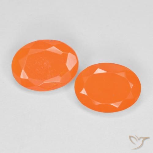 1.08ctw Natural Damasco Laranja Quente opala de fogo, oval, Translúcido