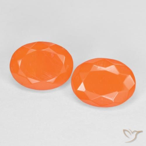 1.45ctw Natural Laranja Médio opala de fogo, oval, Translúcido
