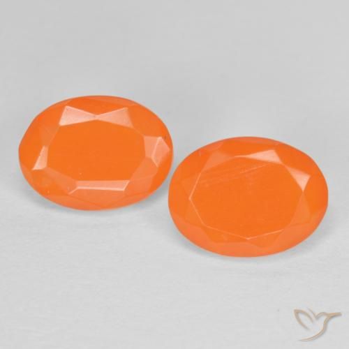 1.31ctw Natural Laranja Médio opala de fogo, oval, Translúcido