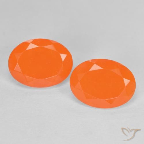 1.36ctw Natural Laranja Médio opala de fogo, oval, Translúcido