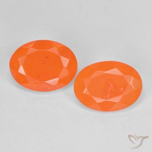 1.22ctw Natural Laranja Médio opala de fogo, oval, Translúcido