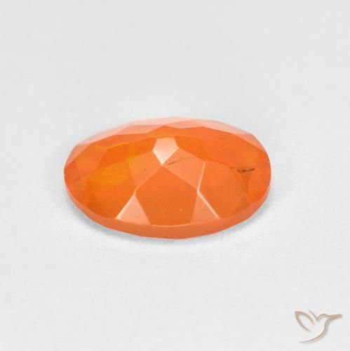 opala de fogo fogo laranja Natural 0.67ct, oval, Transparente