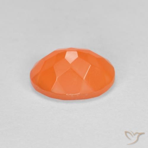 opala de fogo Laranja Médio Natural 0.85ct, oval, Transparente