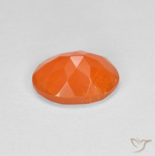 opala de fogo Laranja Intenso Natural 0.67ct, oval, Transparente