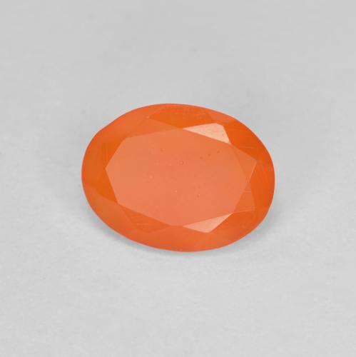 Opala de Fogo fogo laranja Natural 0.53ct, Corte Oval, Transparente
