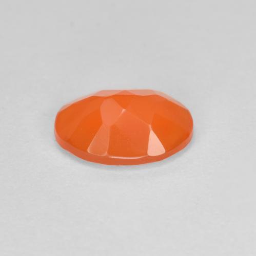 Opala de Fogo fogo laranja Natural 0.53ct, Corte Oval, Transparente