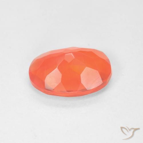 opala de fogo Laranja brilhante Natural 1.32ct, oval, Transparente
