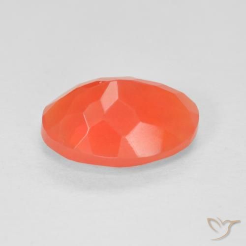 opala de fogo Carmesim Brilhante Vermelho-Laranja Natural 1.92ct, oval, Transparente