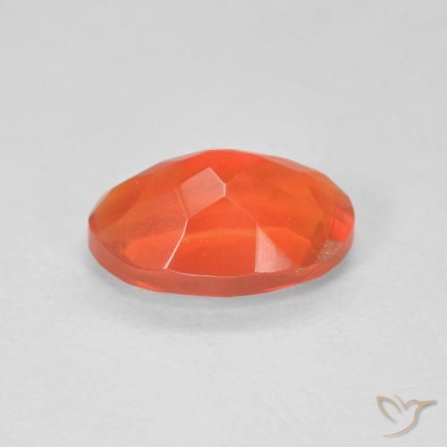 opala de fogo Laranja Médio Natural 1.13ct, oval, Transparente