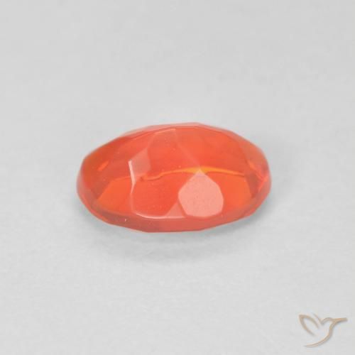opala de fogo Laranja Avermelhado Profundo Natural 0.57ct, oval, Transparente
