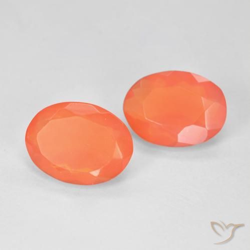 2.19ctw Natural Laranja brilhante opala de fogo, oval, Transparente