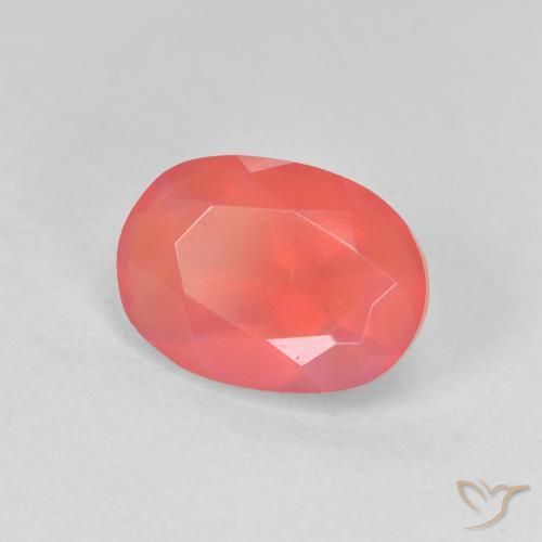 opala de fogo Laranja brilhante Natural 1.25ct, oval, Transparente