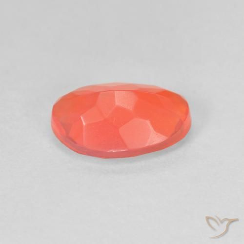 opala de fogo Laranja brilhante Natural 1.02ct, oval, Transparente
