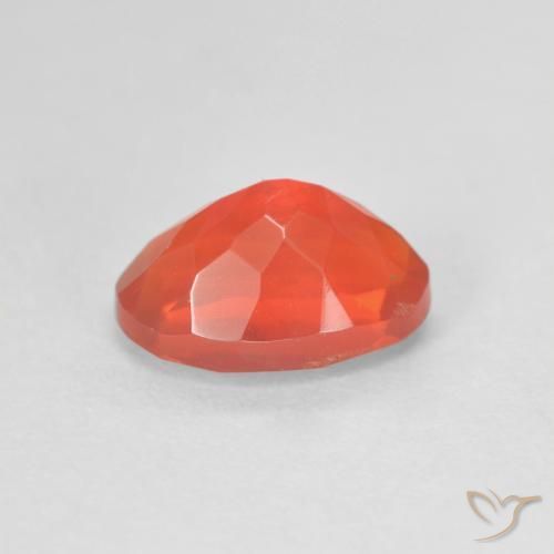 opala de fogo Laranja Médio Natural 1.29ct, oval, Transparente