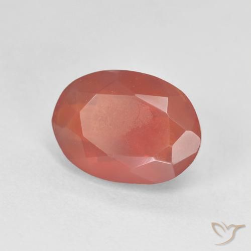 opala de fogo laranja avermelhado Natural 1.78ct, oval, Transparente