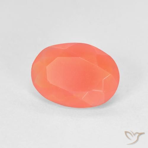 opala de fogo Laranja brilhante Natural 1.17ct, oval, Transparente