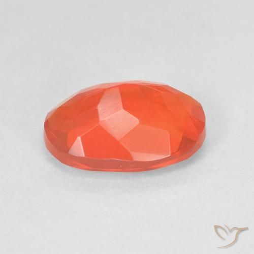 opala de fogo fogo laranja Natural 1.47ct, oval, Transparente