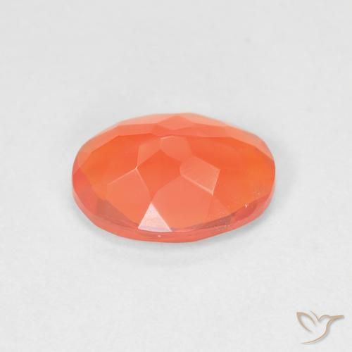 opala de fogo Laranja brilhante Natural 1.00ct, oval, Transparente