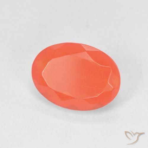 opala de fogo fogo laranja Natural 1.28ct, oval, Transparente